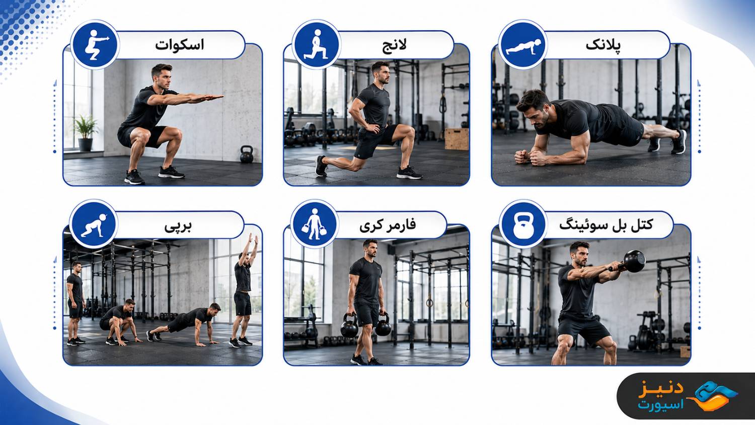 تمرینات فانکشنال فیتنس شامل چه حرکاتی میشود؟